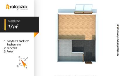 Rzut, plan Gdynia Śródmieście | 3 Maja | Gotowa Kawalerka-Gdynia