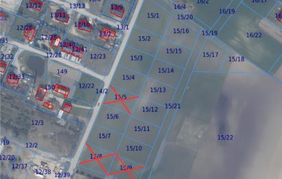 Rzut, plan Działka Idealna pod dom jednorodzinny MPZP | S7-Otomino