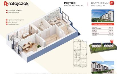 Rzut, plan Nowoczesne Domy Gowino | blisko autobus-Gowino