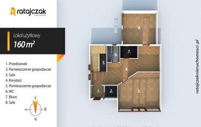 Rzut, plan Dom usługowy | 160 m² | Opcja mieszkania |od zaraz-Wejherowo