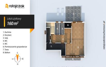 Rzut, plan Dom usługowy | 160 m² | Opcja mieszkania |od zaraz-Wejherowo