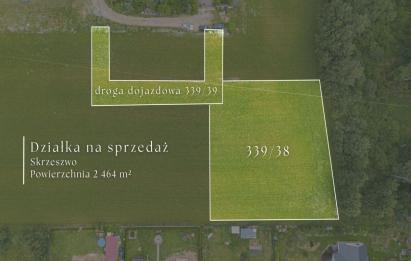 Rzut, plan |Duża działka budowlana| Skrzeszewo Żukowskie|-Skrzeszewo Żukowskie