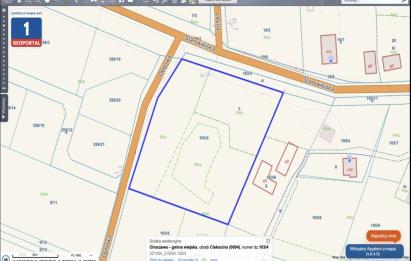 Rzut, plan Działka 6066 m² | Ciekocino gm. Choczewo | WZ na 2 domy | Blisko morza-Ciekocino